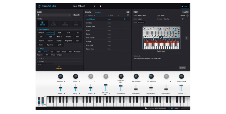 Arturia – Analog Lab 4.0.4.2972 STANDALONE, VSTi, VSTi3, AAX x64