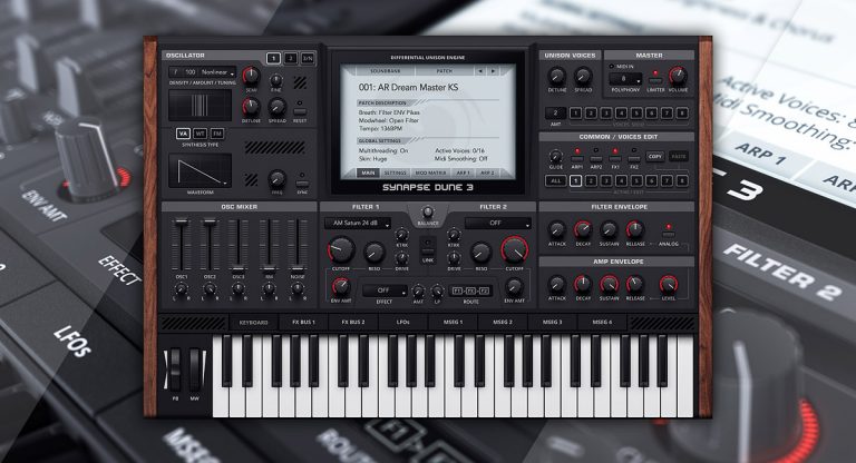 Synapse Audio – DUNE 3 v3.4.0.4 VSTi, AAX x86 x64