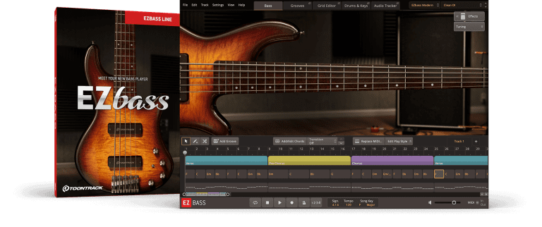 Toontrack – EZbass v1.1.4 STANDALONE, VSTi, VSTi3, AU, AAX WIN.OSX x64