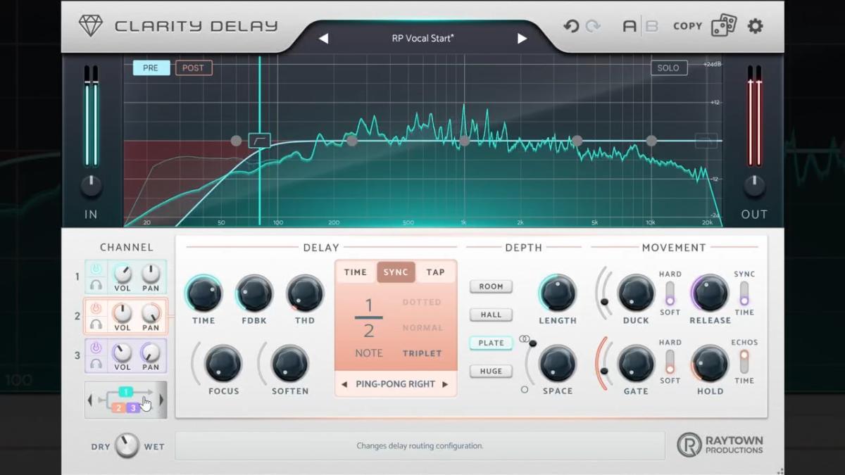 Raytown Productions -Clarity Delay v1.0.0 VST3, AAX,CLAP x64