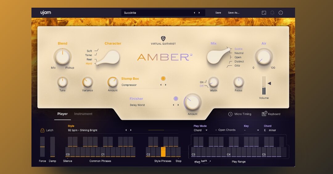 UJAM – Virtual Guitarist: Amber 2 v2.3.1 VST2, VST3, AAX x64