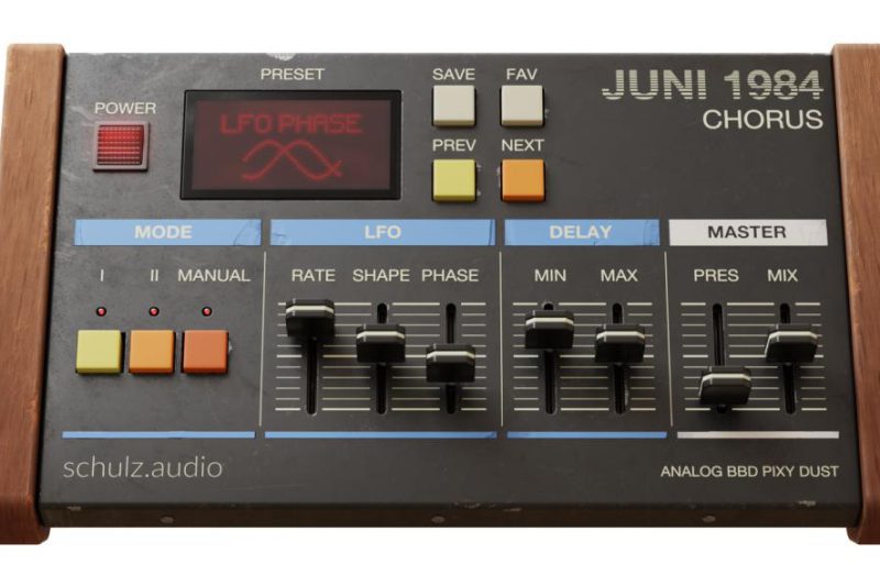 schulz.audio – JUNI 1984 CHORUS v1.1.2147 VST, VST3, AAX x64