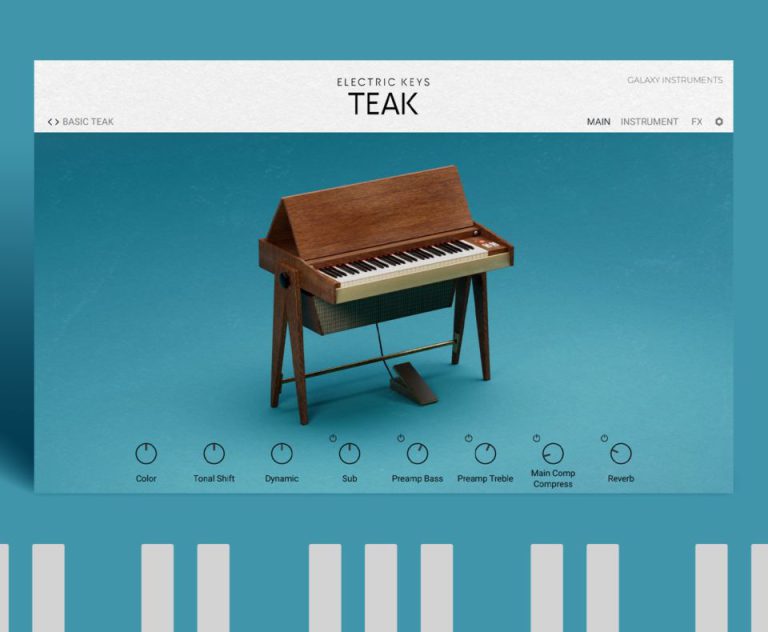 Electric Keys Teak KONTAKT