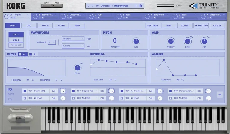 KORG – TRINITY v1.1.4 STANDALONE, VSTi3, AAX x64